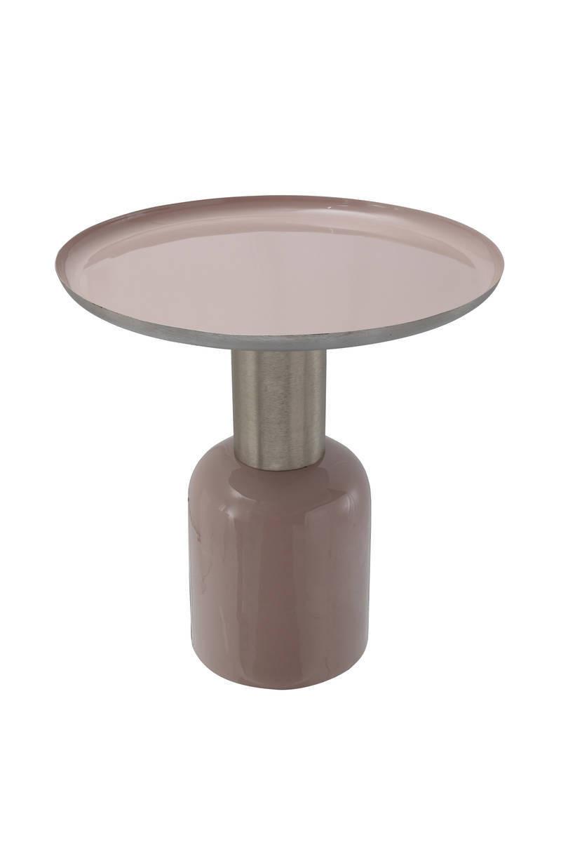 Beistelltisch Beistelltisch Art Deco 725 - Silberfarben/Altrosa, Trend, Metall (50/52cm) - Kayoom