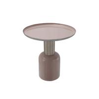 Beistelltisch Beistelltisch Art Deco 725 - Silberfarben/Altrosa, Trend, Metall (50/52cm) - Kayoom