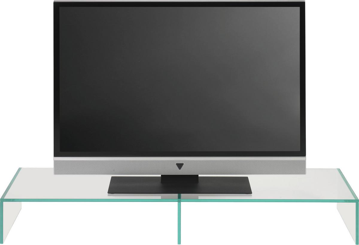TV-Aufsatz aus Glas - Klar, Glas (110/14/35cm) - Mömax