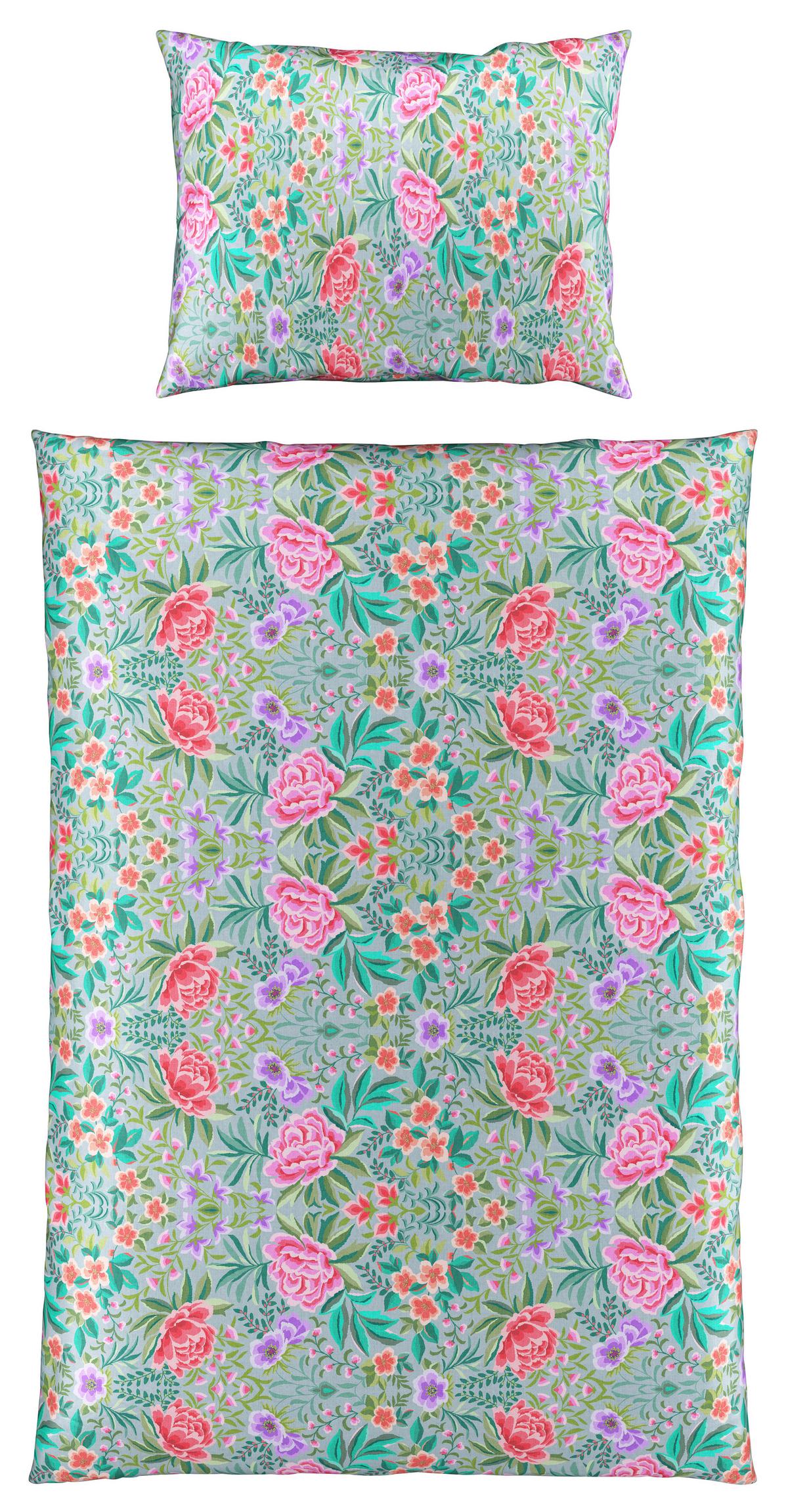 Ágyneműhuzat-garnitúra Vivien - színes, Romantik / Landhaus, textil (140/200cm) - Mömax