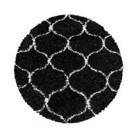 Hochflorteppich Salsa Anthrazit Ø ca. 200cm - Anthrazit, Design, Textil (200cm)