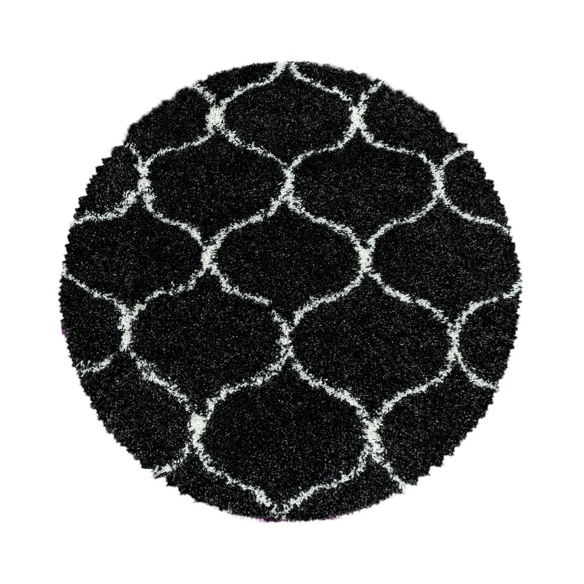 Hochflorteppich Salsa Anthrazit Ø ca. 200cm - Anthrazit, Design, Textil (200cm)