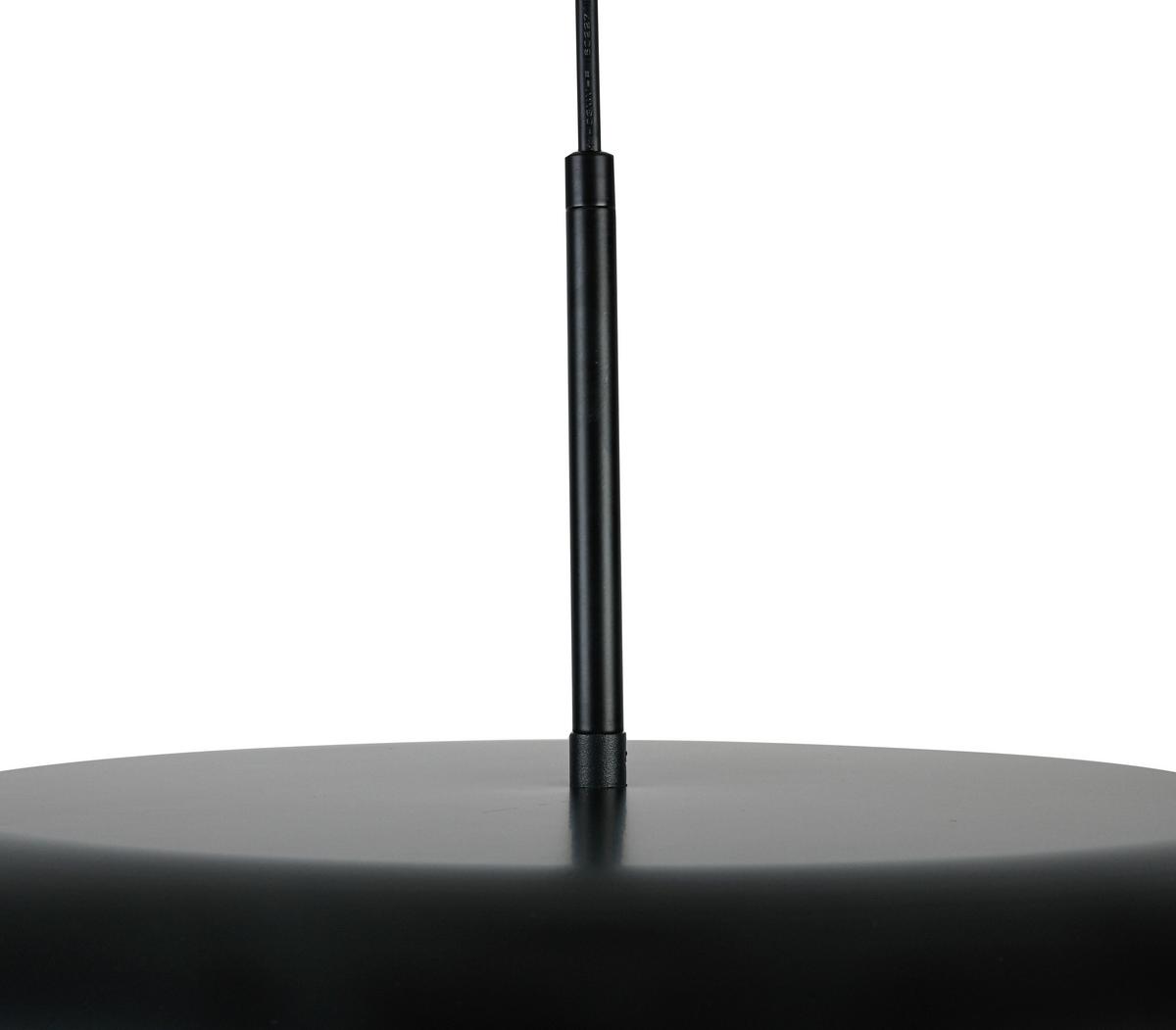 LED-Hängeleuchte Mike Schwarz/Weiß max. 36 Watt - Transparent/Schwarz, MODERN, Kunststoff/Metall (40/130cm) - Mömax