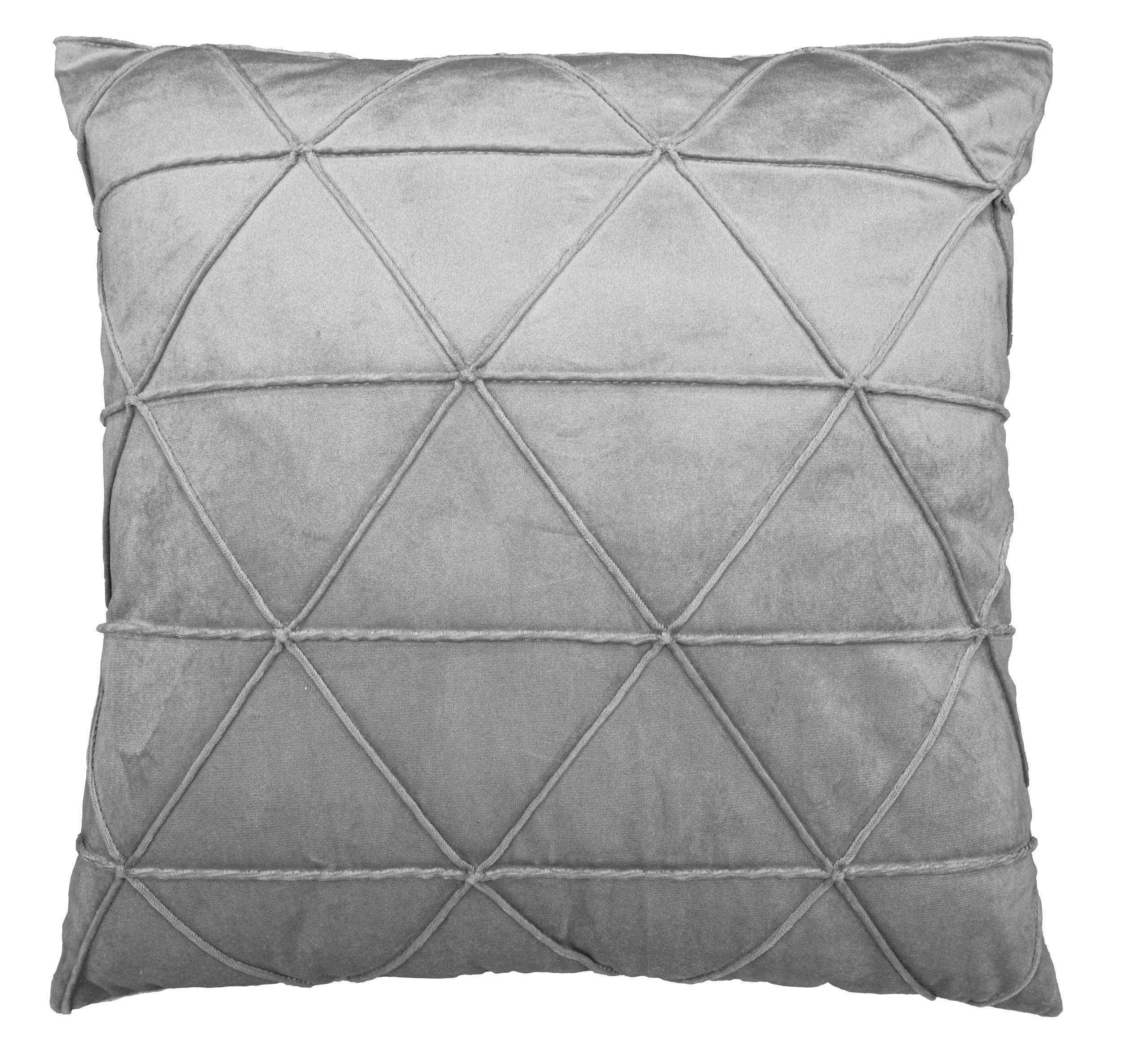 Díszpárna Lilly 45/45 - ezüstszínű, textil (45/45cm)