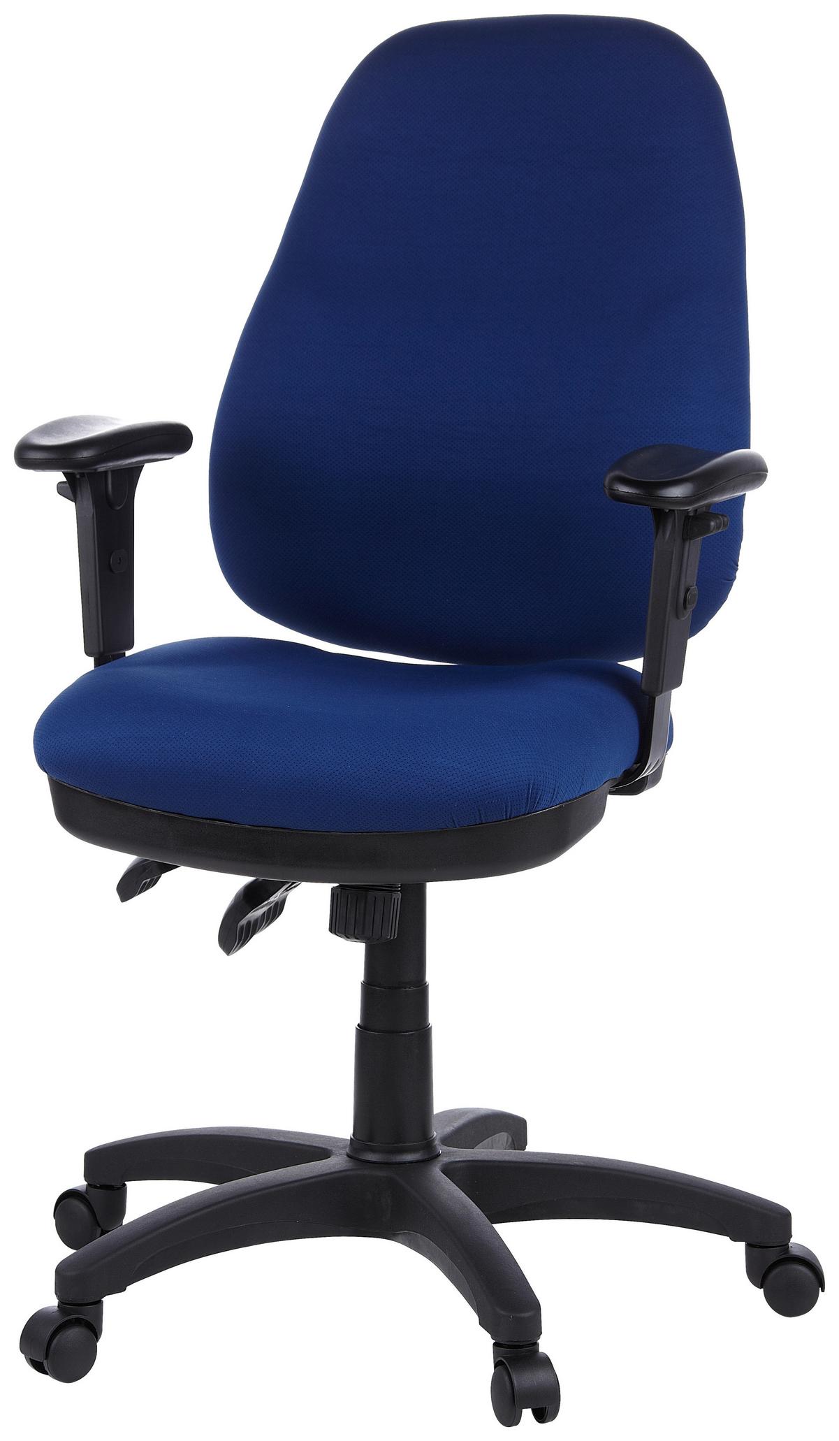 Pisarniški Stol Zenit Pro, Temno Modra - modra/črna, Basics, umetna masa/tekstil (58/121/46cm) - MID.YOU