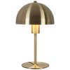 Tischleuchte Musch Messingfarben max. 25 Watt - Messingfarben/Schwarz, MODERN, Kunststoff/Metall (18/30cm) - Mömax