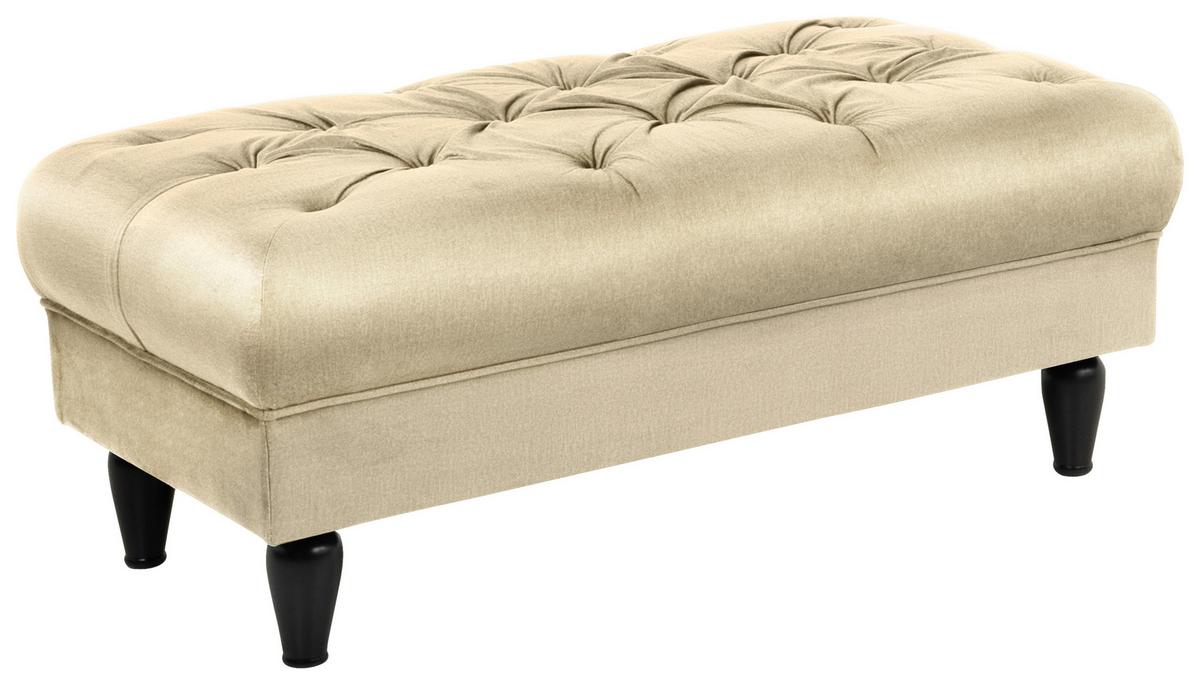 Tabure Cupido - bež/crna, Design, tekstil/drvo (110/44/56cm) - Mömax