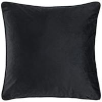 Zierkissen Viola in Schwarz ca. 45x45cm - Schwarz, ROMANTIK / LANDHAUS, Textil (45/45cm) - Modern Living