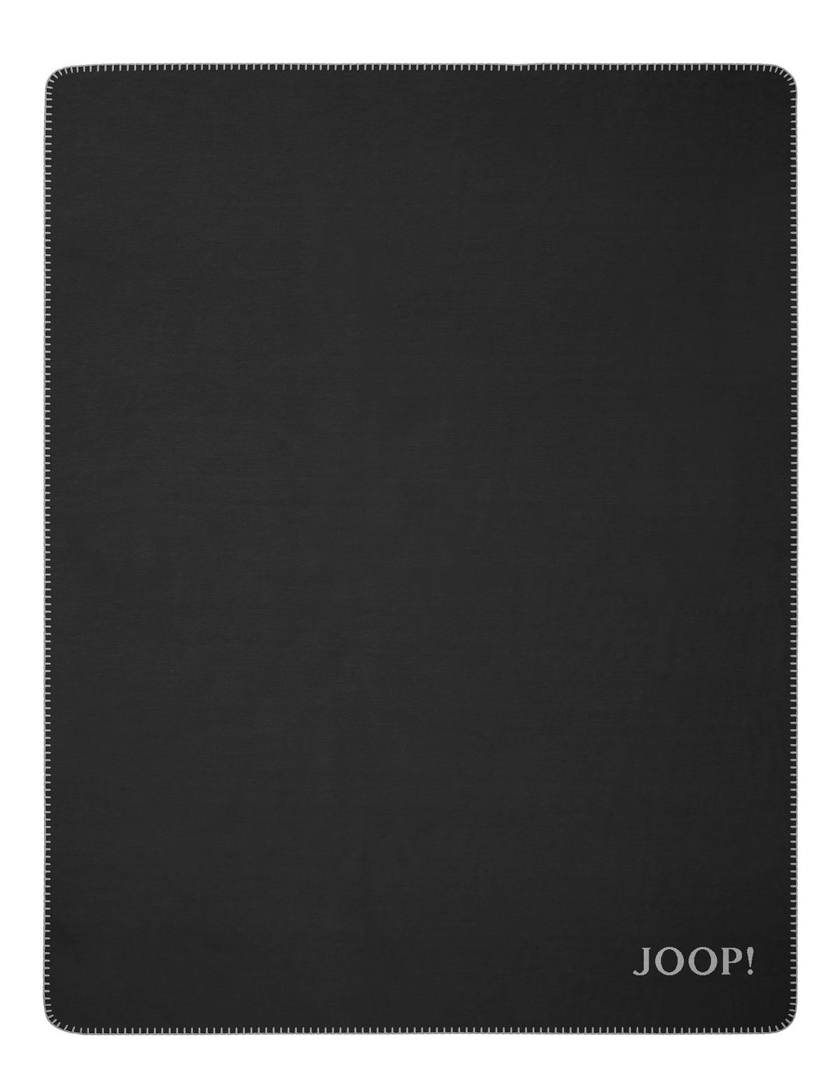 KOC DOMOWY JOOP! UNI DOUBLEFACE - antracytowy/szary, Basics, tkanina (150/200cm) - Joop!