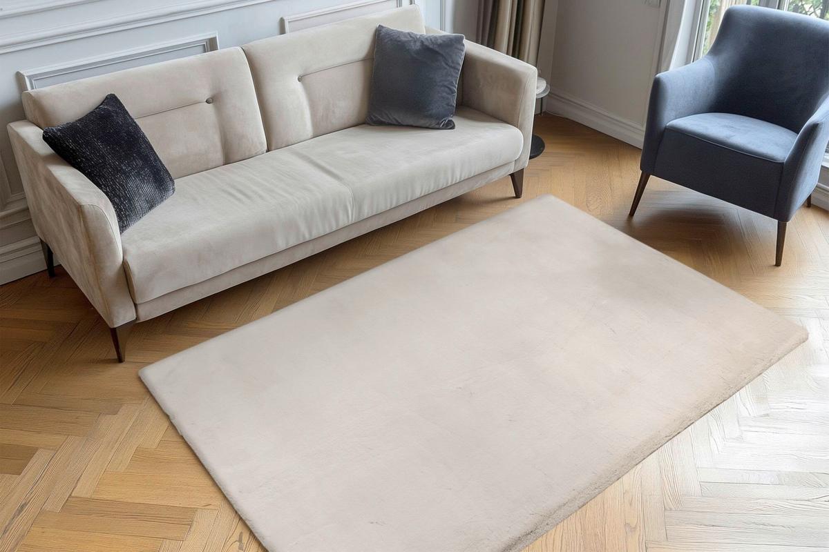 Covor Din Blană My Milestone, Cca. 160x230cm - taupe, Design, textil (160/230cm) - Obsession