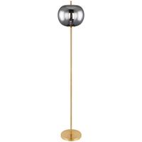 STEHLEUCHTE BLACKY I - Messingfarben, Design, Glas/Metall (30/160cm) - Globo