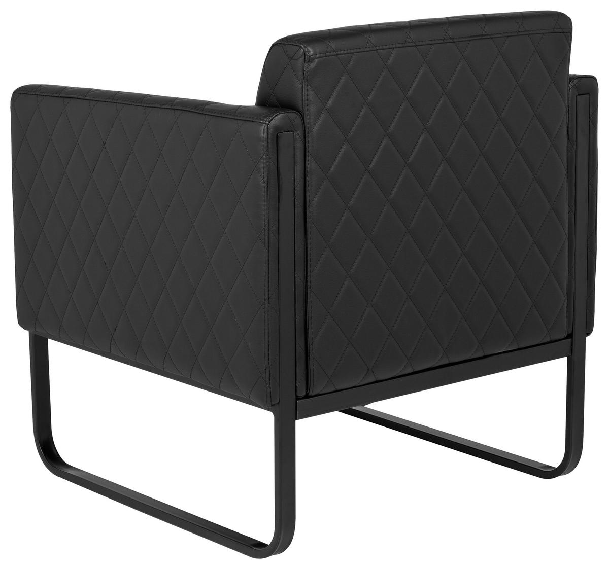 Fotelj Aruba Black, Črna - črna, Moderno, kovina/tekstil (67/78/71cm) - MID.YOU