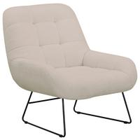 Fotelj Dot, Bež - črna/bež, Basics, kovina/tekstil (81/86/83cm) - Livetastic