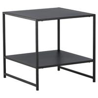BEISTELLTISCH STAAL - Schwarz, Design, Metall (50/50/50cm) - Livetastic