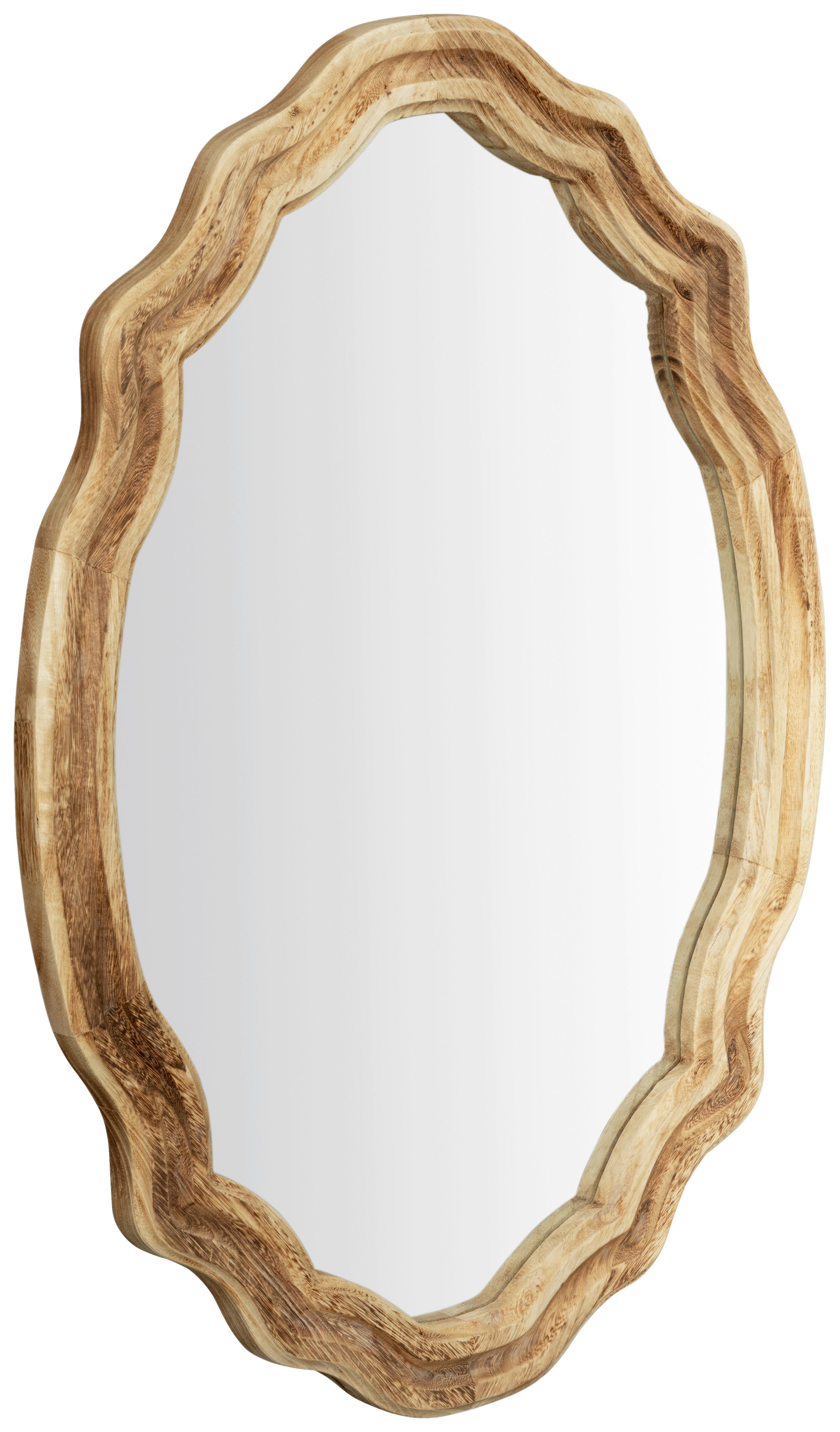 Wandspiegel Joline in Naturfarben - Naturfarben, LIFESTYLE, Glas/Holz (61/86/3cm) - Mömax