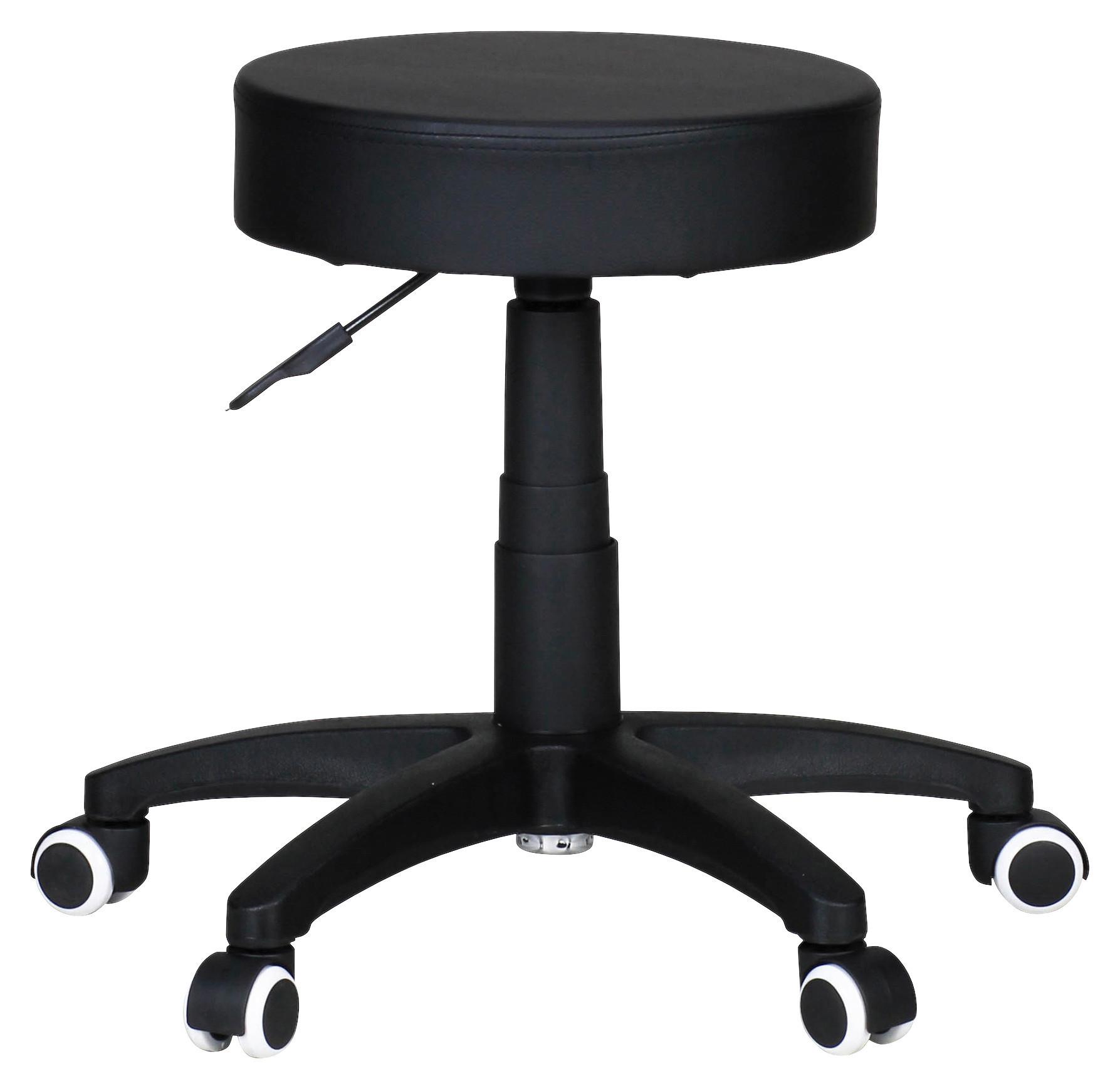 Vrtljivi Stolček Leon S - črna, Konvencionalno, tekstil (50/44/50cm) - MID.YOU