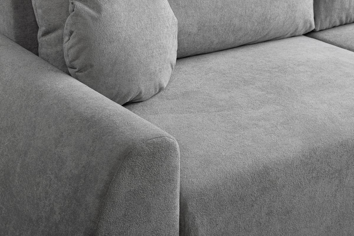 Zofa S Posteljno Funkcijo Almi, Svetlo Siva - siva/črna, Design, umetna masa/tekstil (260/100/80cm) - Livetastic