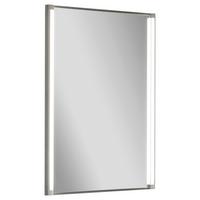 Spiegel "LED-Line" , silber - Alufarben, MODERN, Glas/Holzwerkstoff (42/67/4cm) - MID.YOU