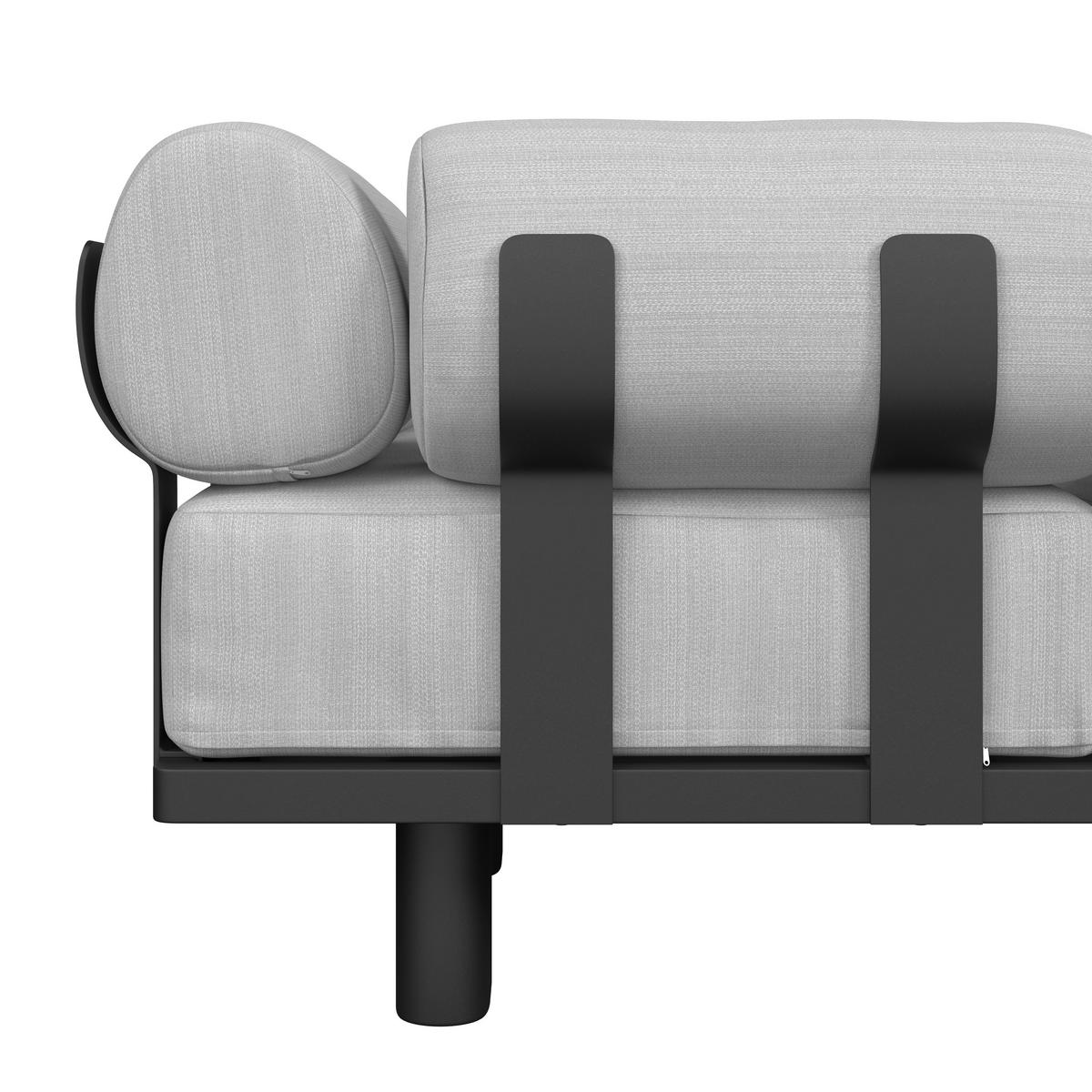 Garnitură grădină Lumea - gri deschis/gri închis, Modern, plastic/metal - Bessagi Garden