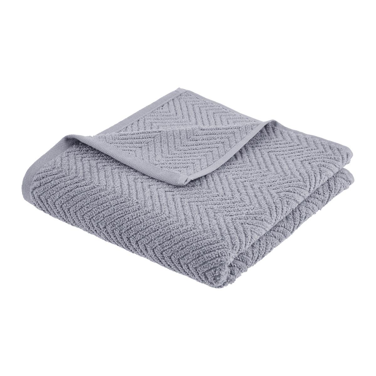 Handtuch Ocean Grau ca. 50x100cm - Grau, Textil (50/100cm) - Premium Living