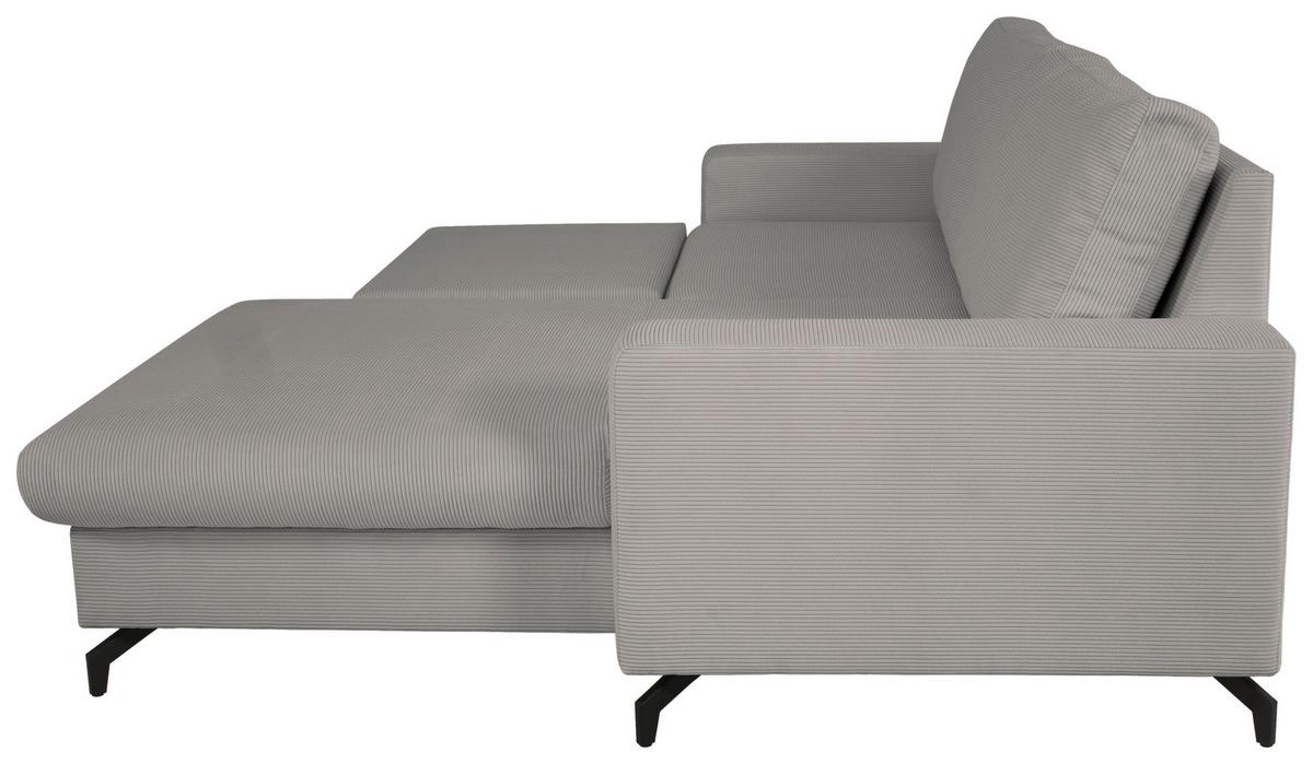 Kutna Garnitura Clara - srebrne boje, Moderno, tekstil (240/177cm)