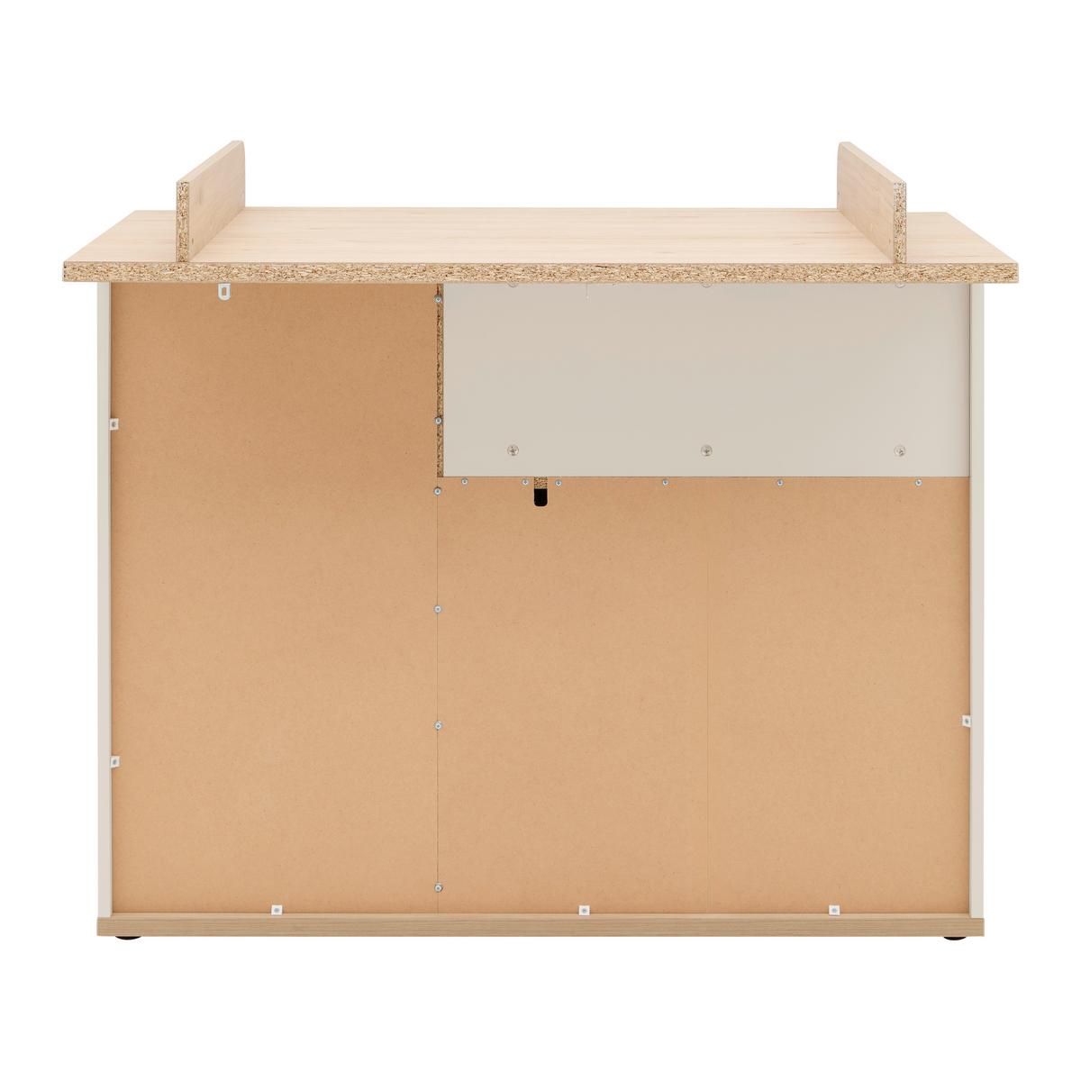 Wickelkommode Dolce Bambino Kaschmirfarben - Kaschmir, KONVENTIONELL, Holz/Holzwerkstoff (117/104/41-78cm) - Roba