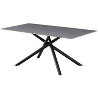 Jedilna Miza Lior, Siva, 180x90 - siva/črna, Konvencionalno, kovina/keramika (180/90/76cm) - MID.YOU