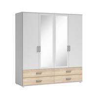 Șifonier IVAR - stejar Sonoma/alb, Modern, material pe bază de lemn (180/190cm) - MID.YOU