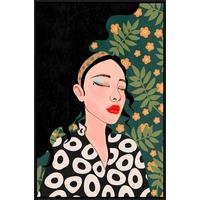 Slika Na Platnu Denise - črna/zelena, Moderno, umetna masa/tekstil (60/90cm) - Mömax
