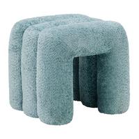 Hocker Nala Blau - Blau, MODERN, Holzwerkstoff/Textil (44/43/42cm) - Premium Living