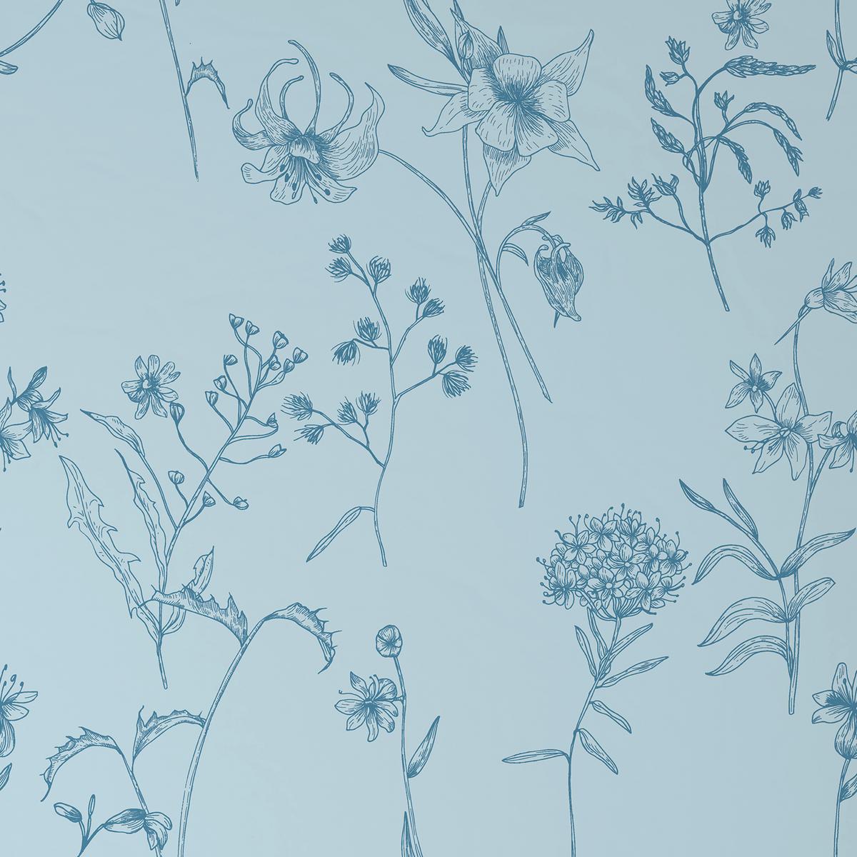 Bettwäsche Nature Romy Blau/Hellblau ca. 135x200cm - Blau/Hellblau, Textil (135/200cm) - Mömax