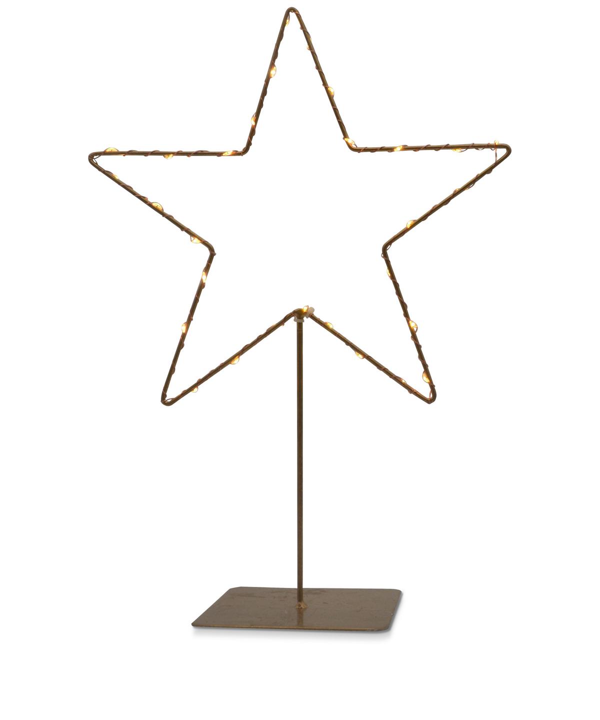 LED-Dekoleuchte Stirni in Goldfarben - Goldfarben, Konventionell, Metall (39cm) - Modern Living