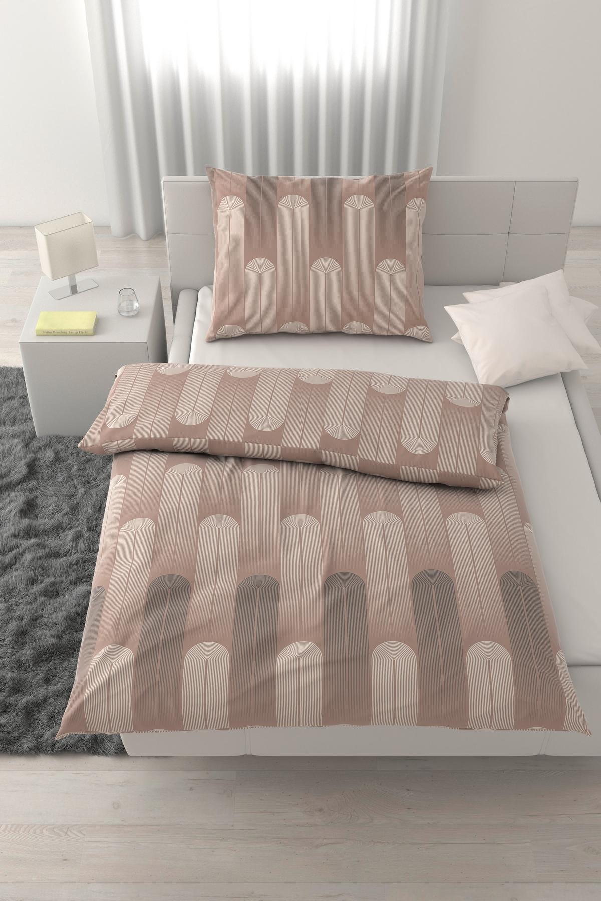 Posteljnina Veix, Bež, Saten, 60/80, 140/200 - bež, tekstil (140/200cm) - Mömax