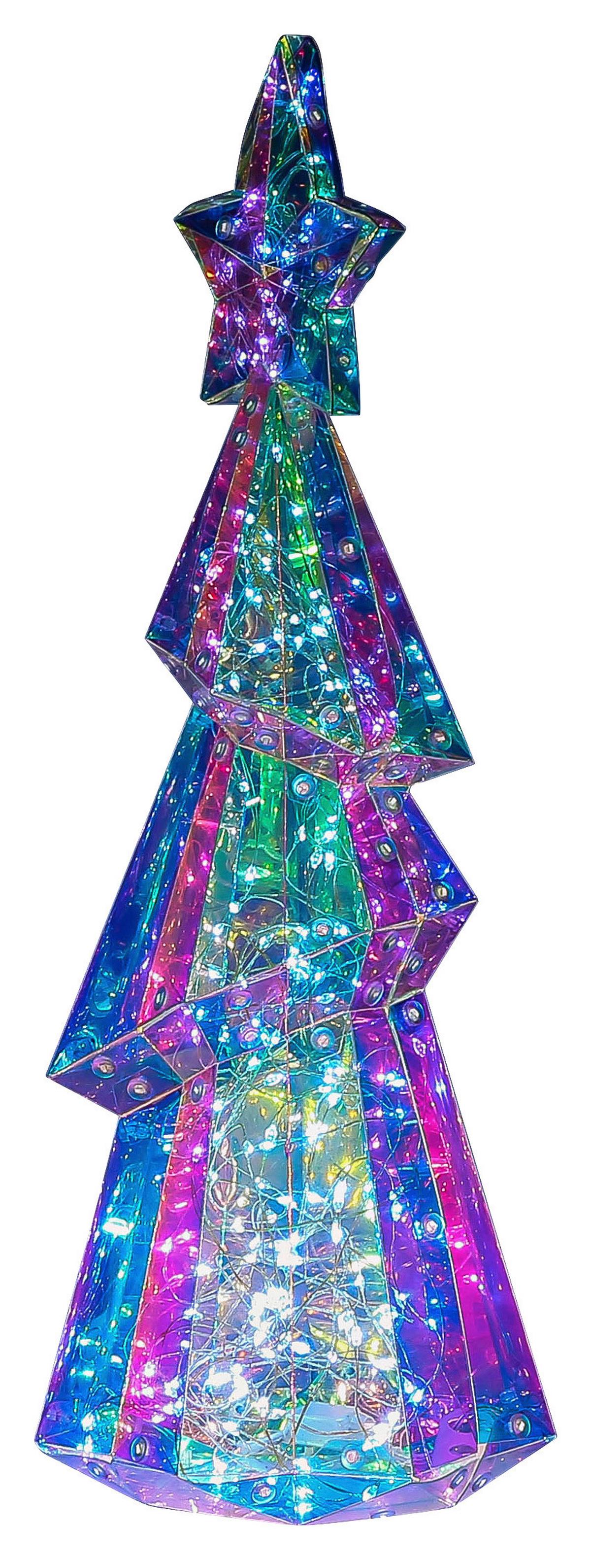 LED-Dekoleuchte Baumi Weiß/Transparent max. 6 Watt - Transparent/Weiß, MODERN, Kunststoff (44/17/17cm) - Mömax