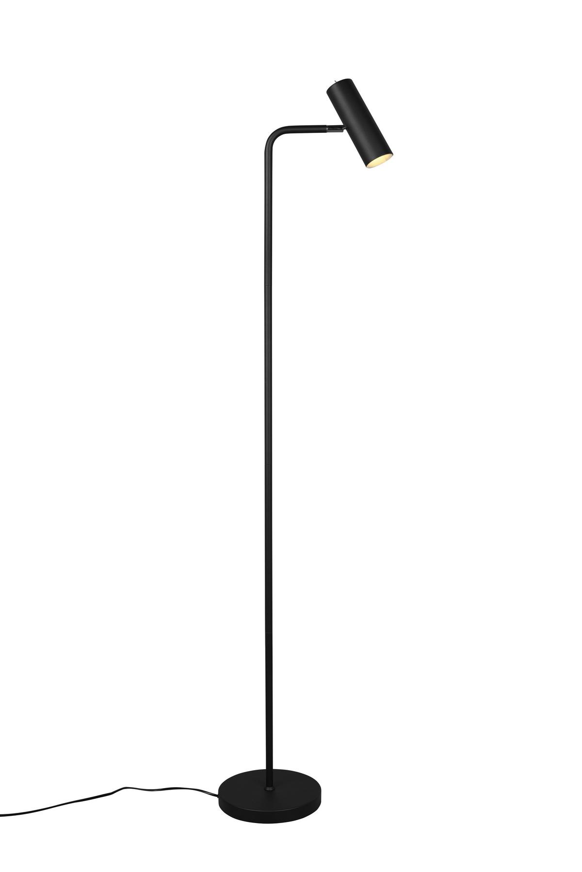 Stehleuchte Marley in Schwarz max. 5 Watt - Schwarz, Basics, Metall (151/23/39cm) - Trio Leuchten