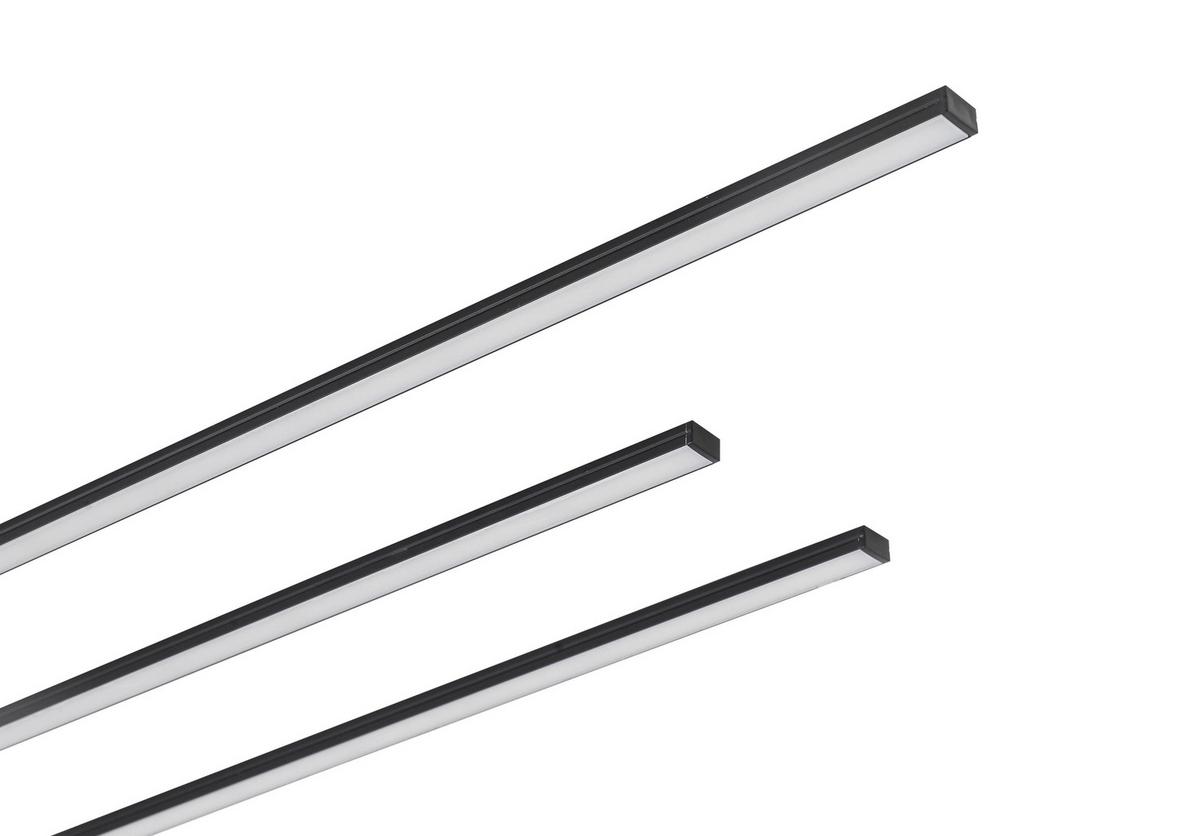 LED-Leuchtkasten Numik Schwarz max. 18 Watt - Schwarz, MODERN, Kunststoff (50/75/1,3/0,7cm) - Mömax