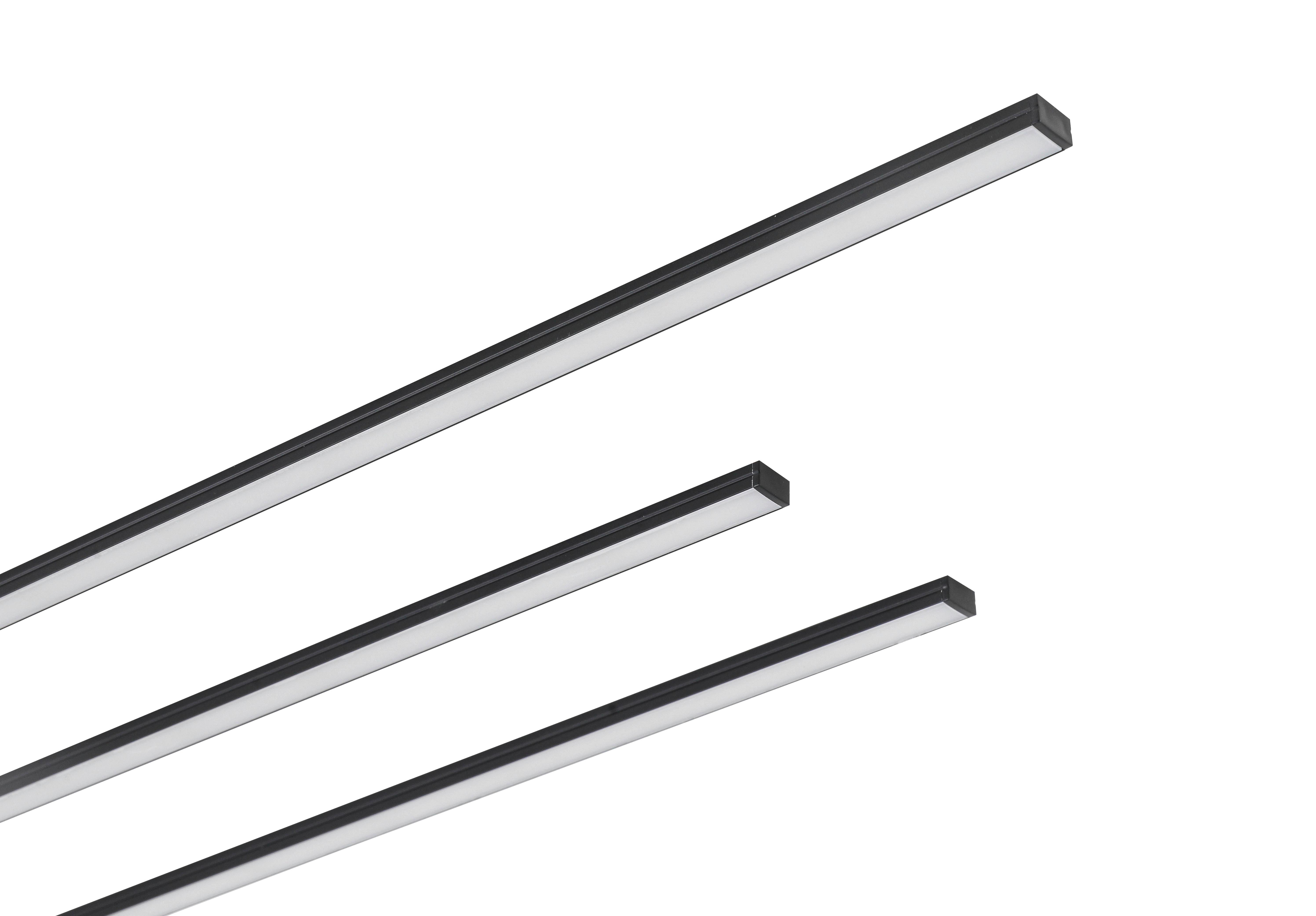 LED-LJUSBOX NUMIK - svart, Modern, plast (50/75/1,3/0,7cm) - Mömax