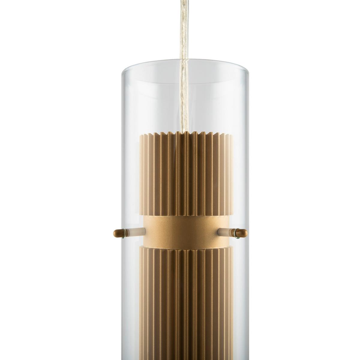 Pendelleuchte Dynamics Goldfarben max. 50 Watt - Transparent/Goldfarben, Trend, Glas/Metall (8/32cm) - MAYTONI