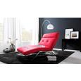 Liege in Rot - Rot, MODERN, Textil (120/52-112/154-198cm) - PREMIUM LIVING