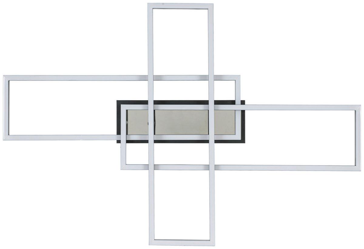 LAMPA SUFITOWA ELISE - czarny/kolor chromowy, Trend, tworzywo sztuczne/metal (82,5/55/8cm) - Novel