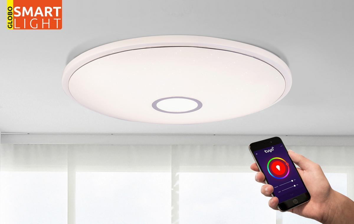 LED-Deckenleuchte Connor max. 30 Watt - Weiss, Kunststoff/Metall (68/9cm)