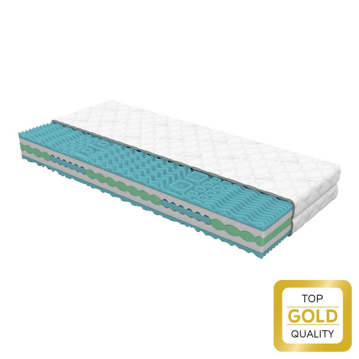 Komfortschaummatratze Flora H2 ca. 200x200cm - Weiß, Textil (200/200cm) - Nadana