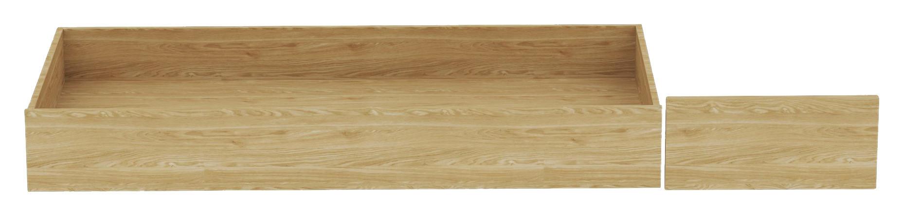 Bettschubkasten Unit in Eichefarben - Eichefarben, Konventionell, Holzwerkstoff (149,5/21/68,5cm) - Based