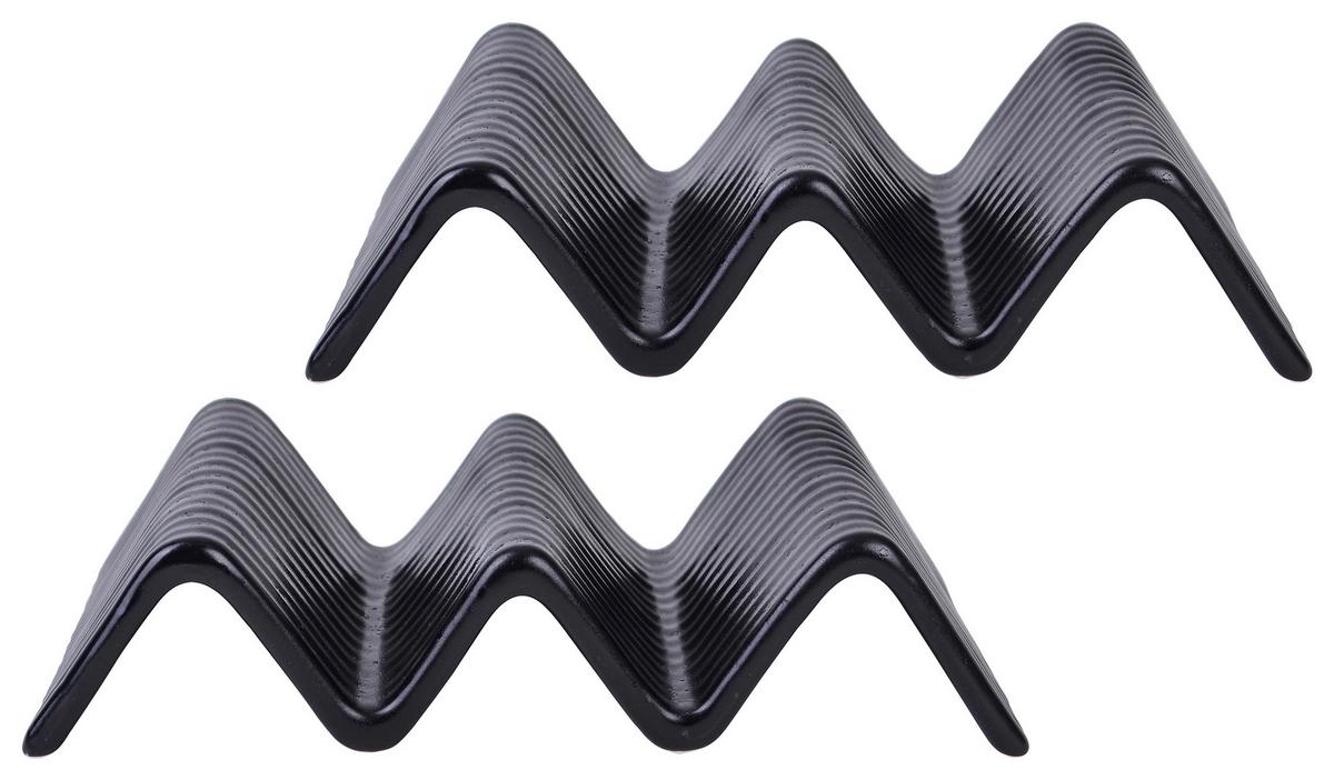 Set Podstavkov Street Taco Stand, 2-Delni - črna, Basics, keramika (22/10,5cm) - Creatable