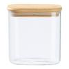 FÖRVARINGSBURK HALDOR - CA. 0,8L - klar/transparent, Klassisk, trä/glas (12,1/8,3/12,5cm) - Mömax