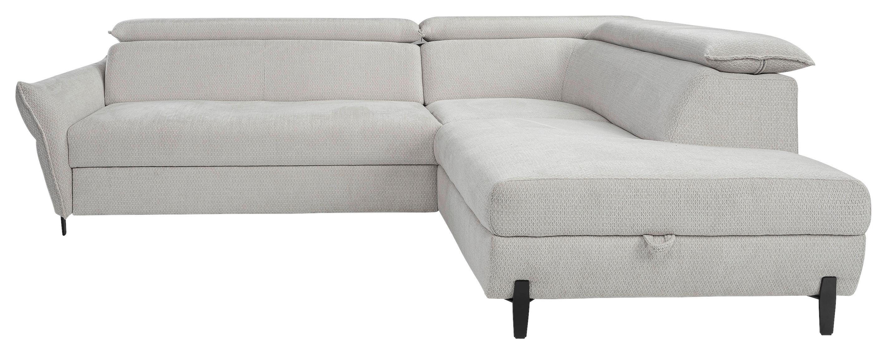 Coltar ROMEO - gri deschis, Modern, textil/material pe bază de lemn (257/76-95/207-212cm) - Modern Living