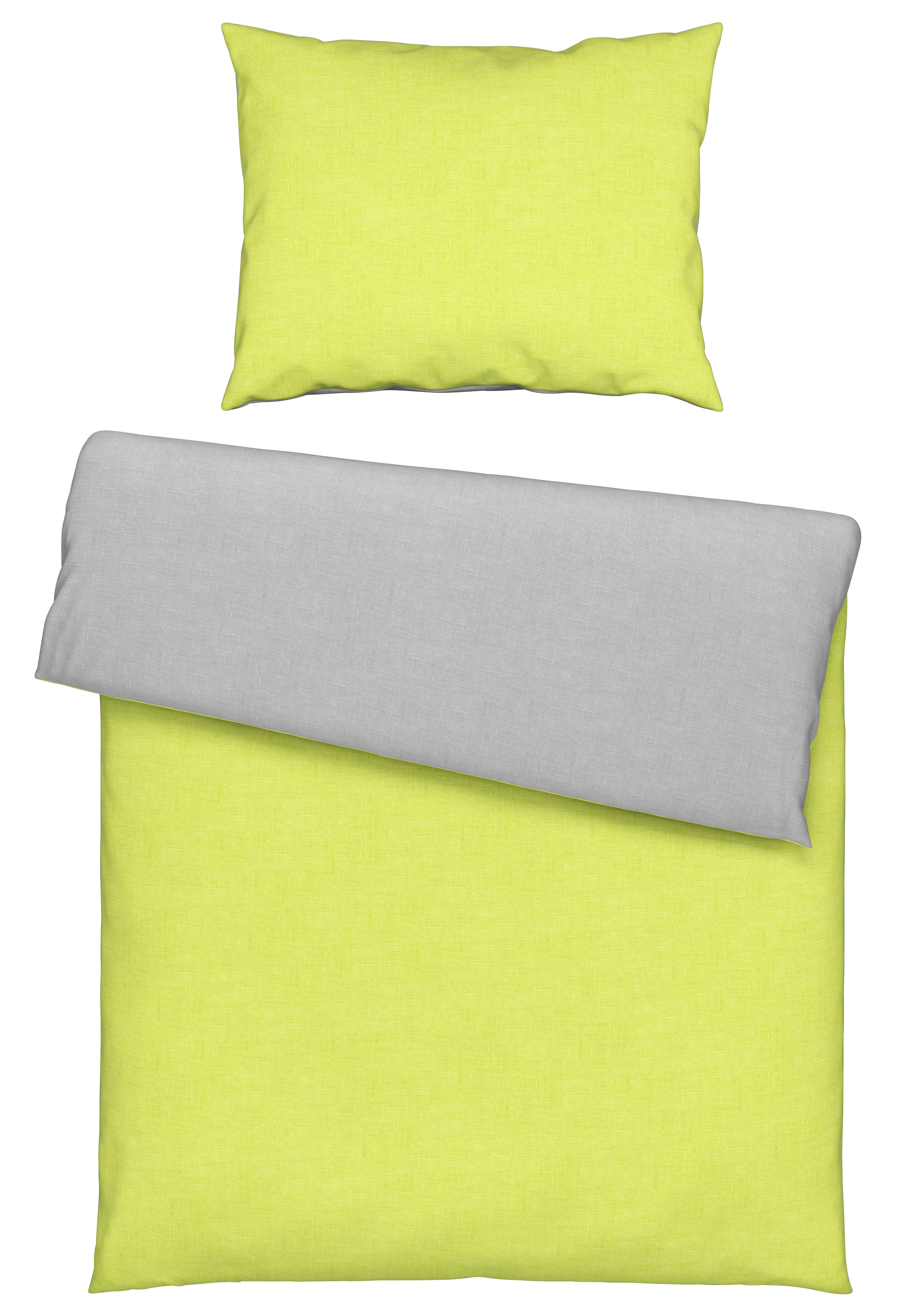 Posteljina Noah Wende 140x200/70x90cm - žuta, tekstil (140/200cm) - Modern Living