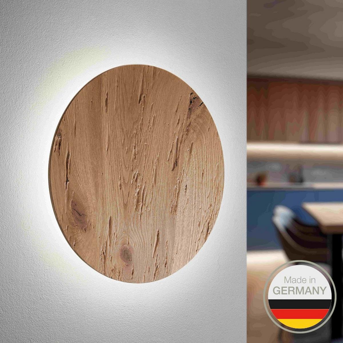 KINKIET LED 661.22 LUNA - dąb dziki, Natur, drewno (40cm) - Ambiente