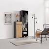 HALLMÖBEL ANDY -EXKLUSIV- - svart/ek Artisan, Modern, trämaterial (98/195/38cm) - Mömax