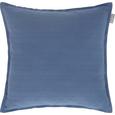 Zierkissen Solid One, ca. 45x45cm - Blau, Textil (45/45cm)